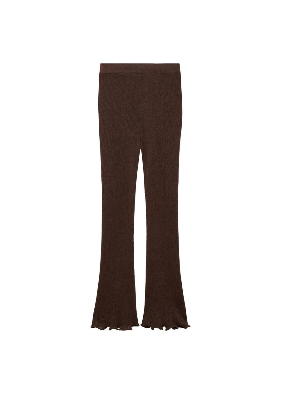 

Брюки MANGO Flared Pants Marylin, коричневый