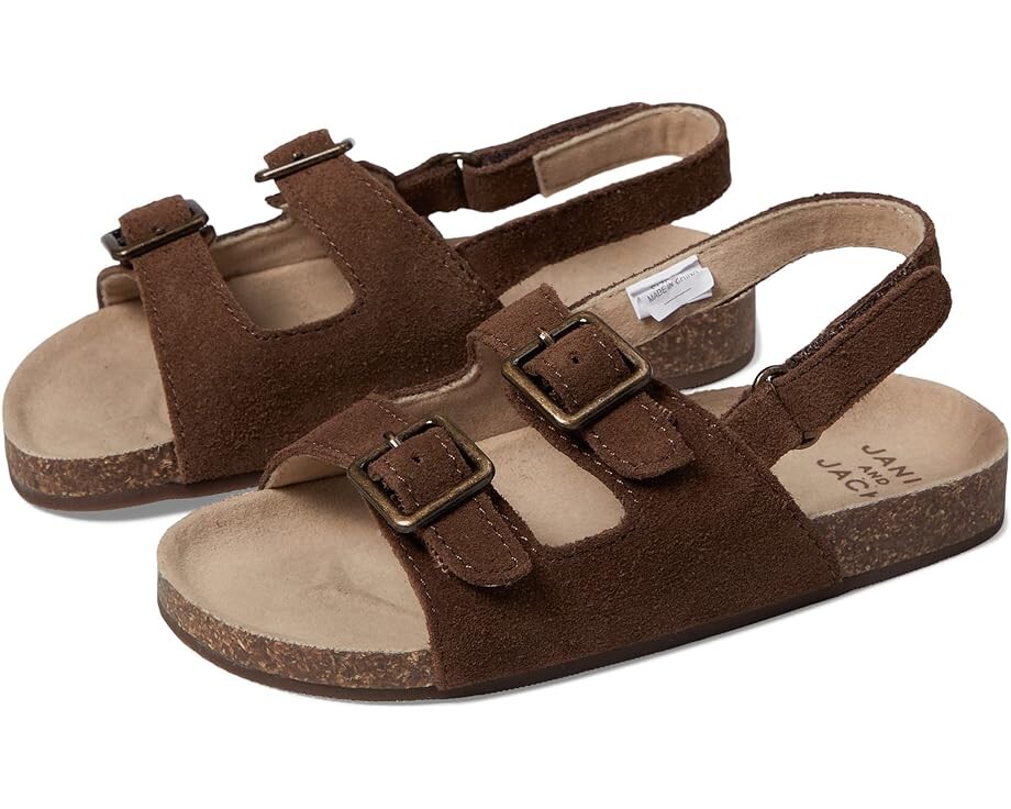 

Сандалии Janie and Jack Slip-On Sandal, коричневый
