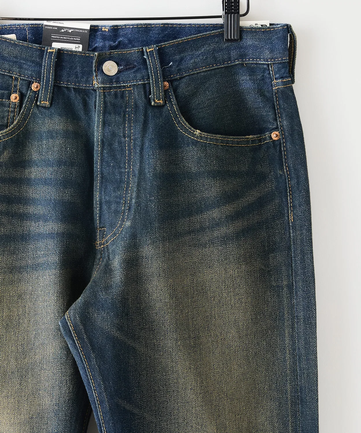 Джинсы 501 Original Fit Levi's Antique Wash синие — фото 4