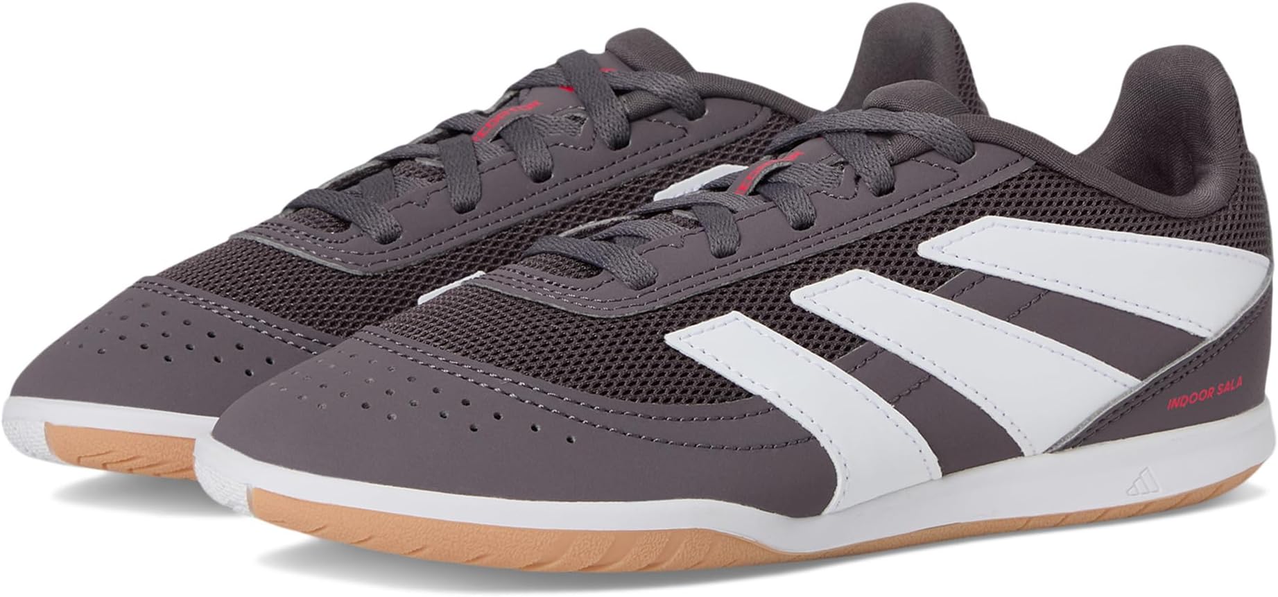 

Кроссовки adidas Kids Club Predator Indoor Sala Soccer Shoes, цвет Grey Strata/White/Lucid Red