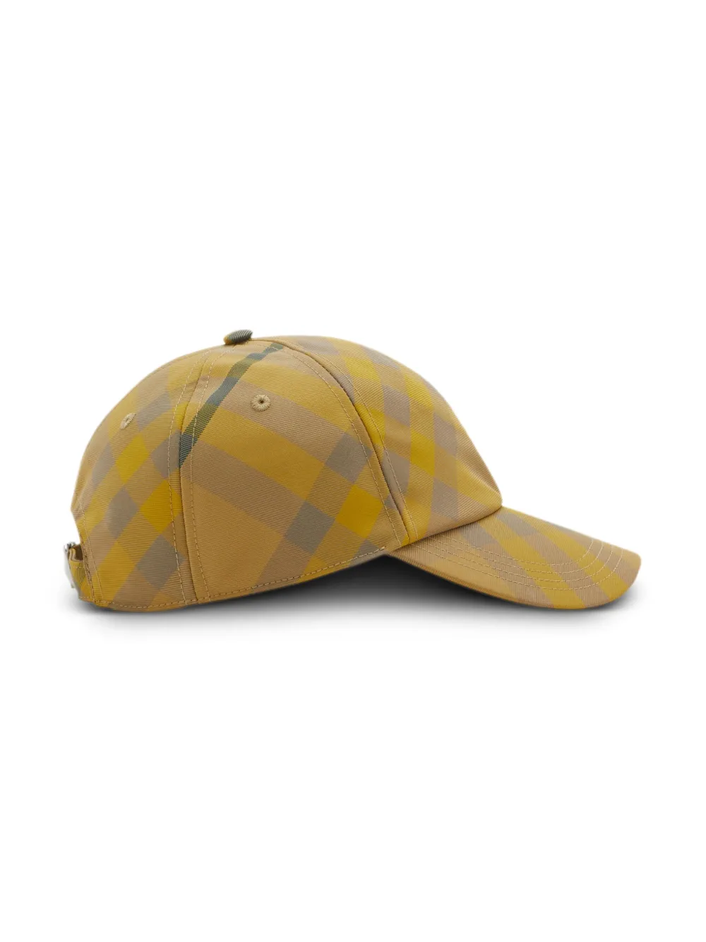 Кепка в клетку BURBERRY, желтый — фото 2