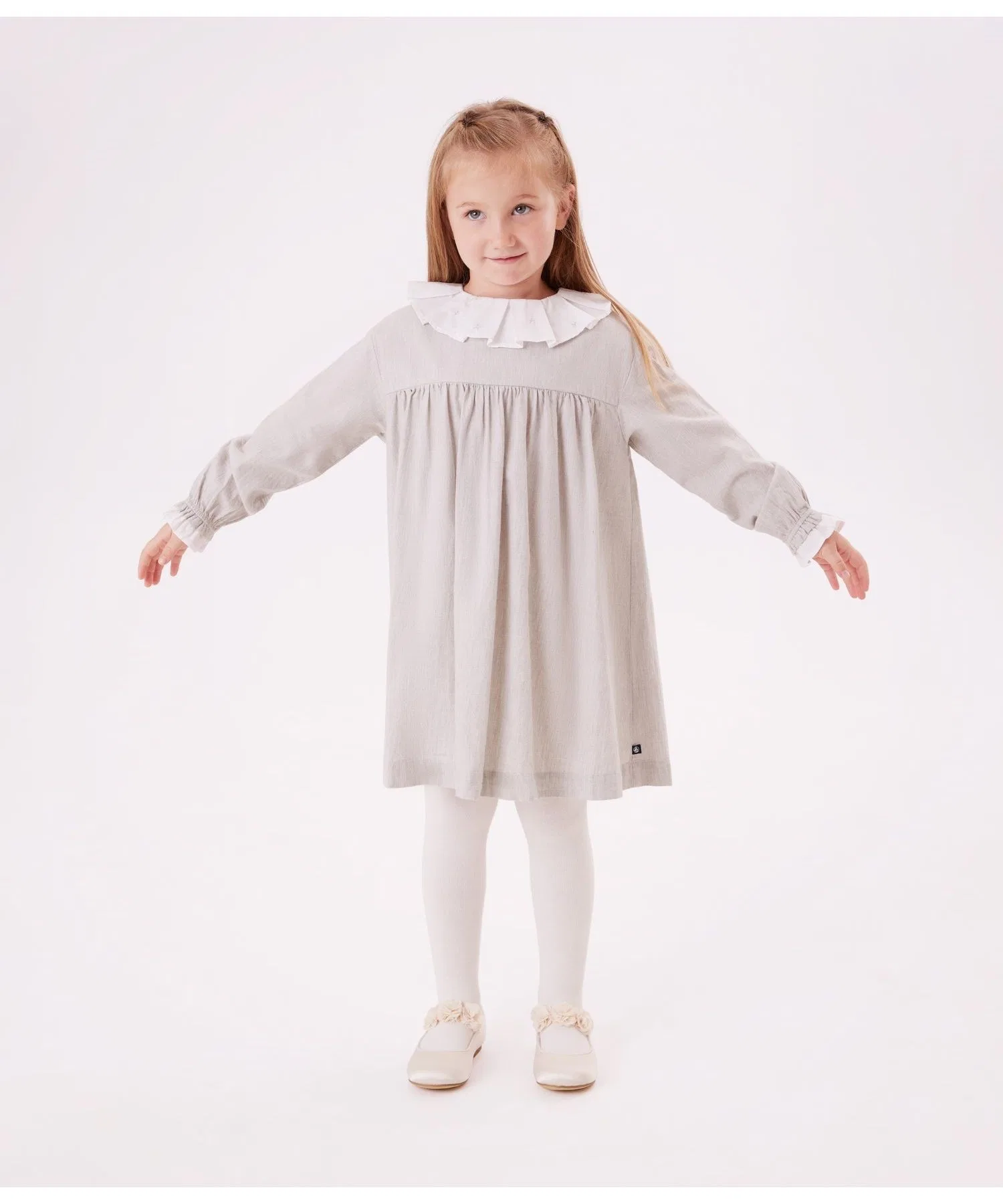 Детское платье Petit Bateau с длинным рукавом