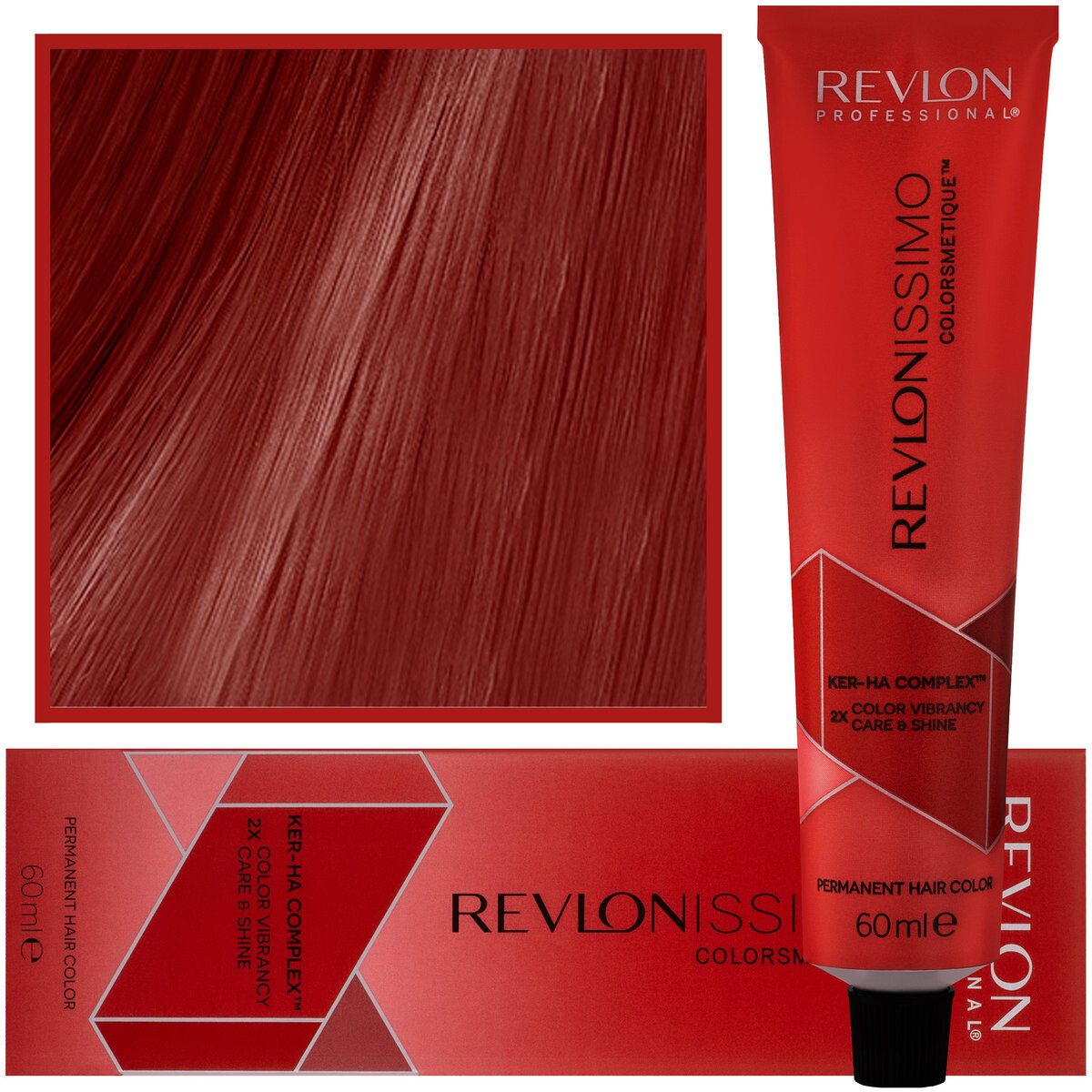 

Revlon, Revlonissimo Colorsmetique, Кремовая краска для волос с комплексом Ker-Ha Care, Кремовая формула 66.60, 60 мл