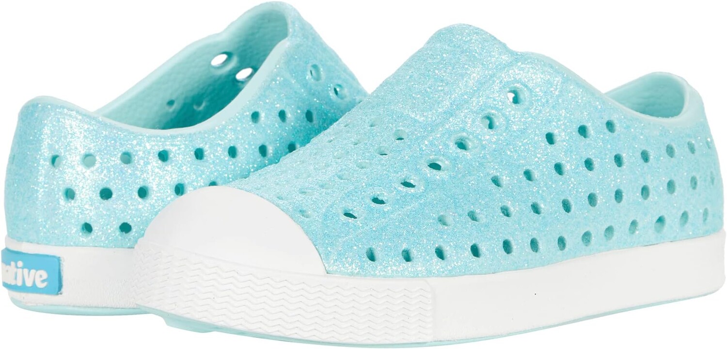 

Кроссовки Jefferson Bling Glitter Native Shoes Kids, цвет Piedmont Bling/Shell White
