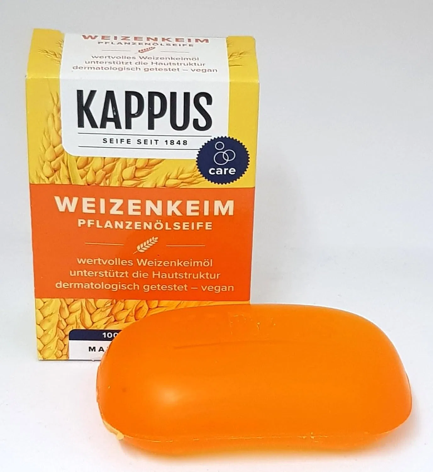 Растительное мыло Kappus Wheat Germ с маслом зародышей пшеницы, 4 x 100 г Generisch — фото 2