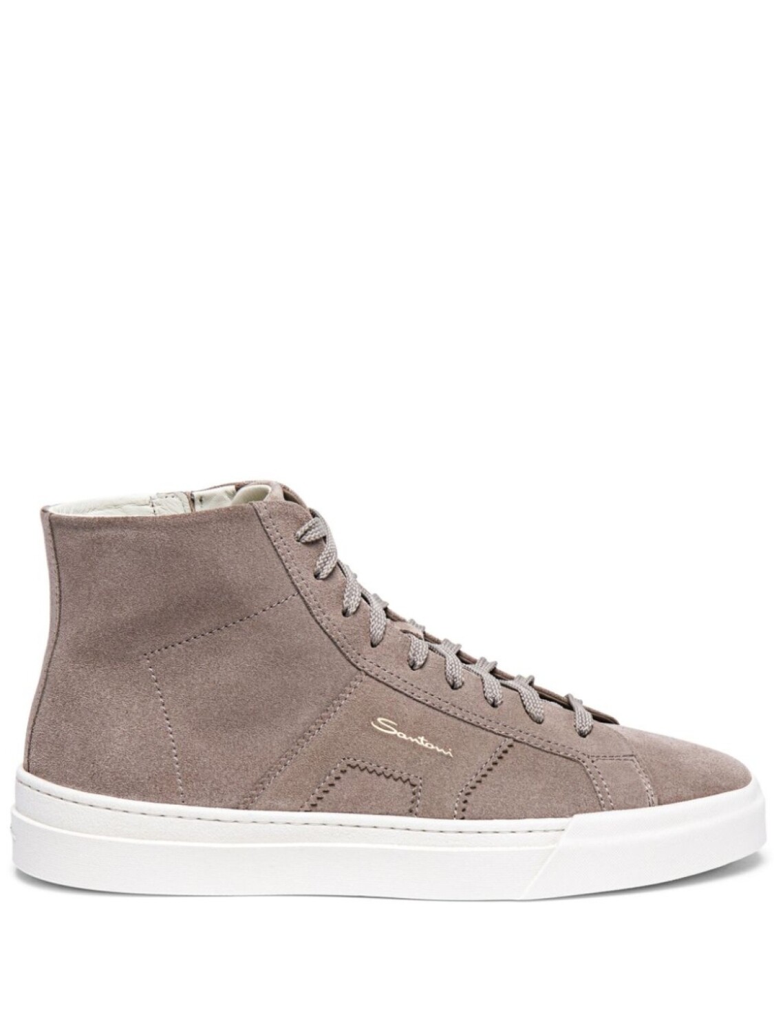 

Santoni высокие кеды с логотипом, коричневый