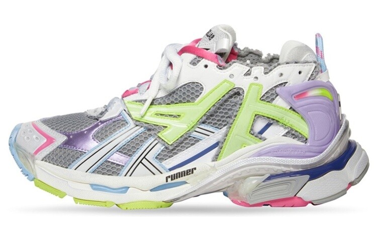 

Кроссовки мужские Balenciaga Runner, светло-серый / желтый
