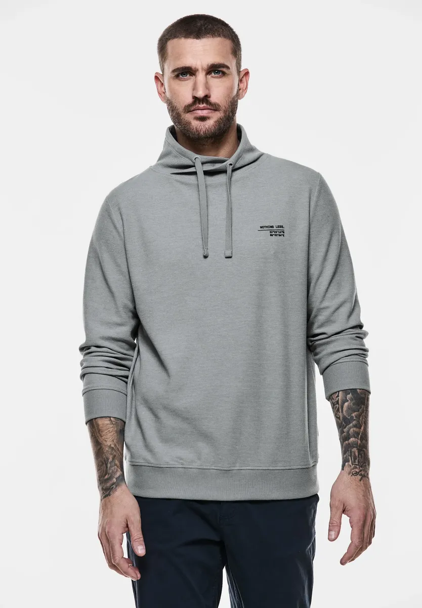 

Толстовка STREET ONE MEN из приятного сочетания материалов, серый