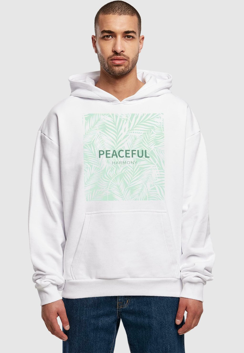 

Толстовка PEACEFUL HARMONY - Hoodie Merchcode, белый