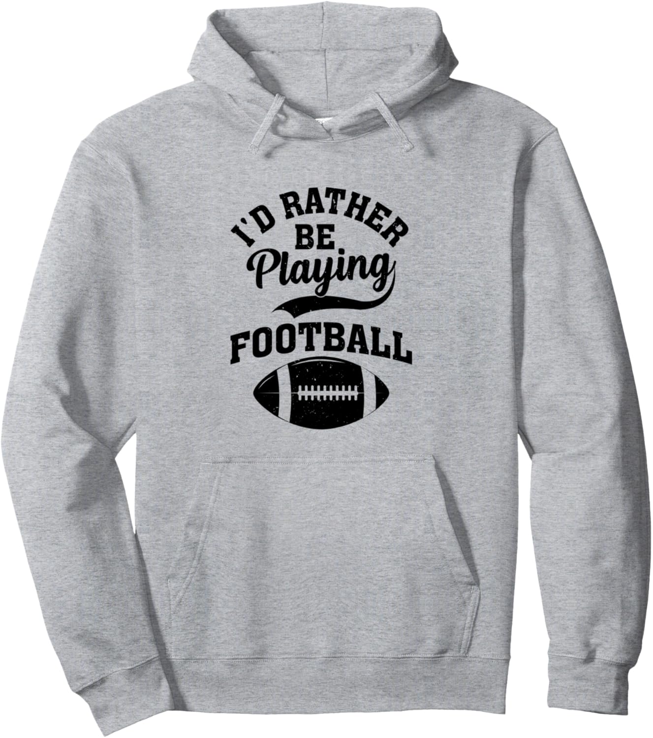 

Футболка с надписью Американский футбол - Я бы лучше играл в футбол American Football Player Football Season, серый