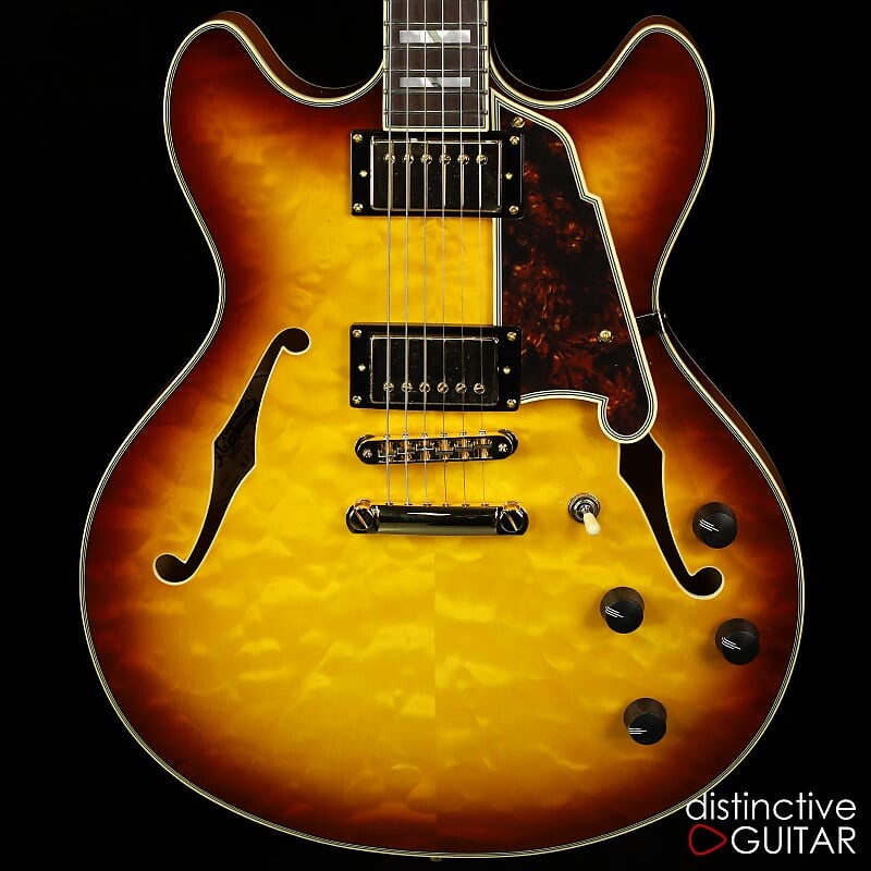 

Электрогитара D'Angelico Excel DC XT Iced Tea Burst - Quilt Maple Top