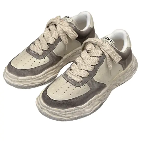 

Кроссовки Maison MIHARA YASUHIRO Wayne OG Sole DR Leather Low 'Grey', серый