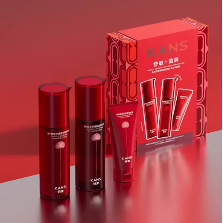 Набор уходовой косметики Centella Soothing Replenishing Lotion для упругости и увлажнения 100мл+100мл+50г KANS — фото 4