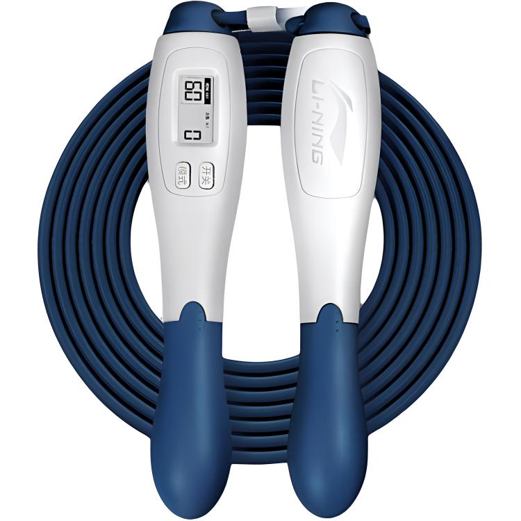 

Электронная скакалка для фитнеса с подсчетом прыжков детская материал ручки ABS трос, PVC, сталь 2,9 м LINING, синий