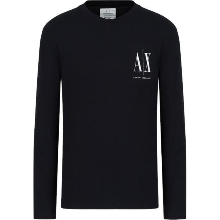 

ARMANI EXCHANGE Футболка AE мужская темно-синяя, Синий, ARMANI EXCHANGE Футболка AE мужская темно-синяя