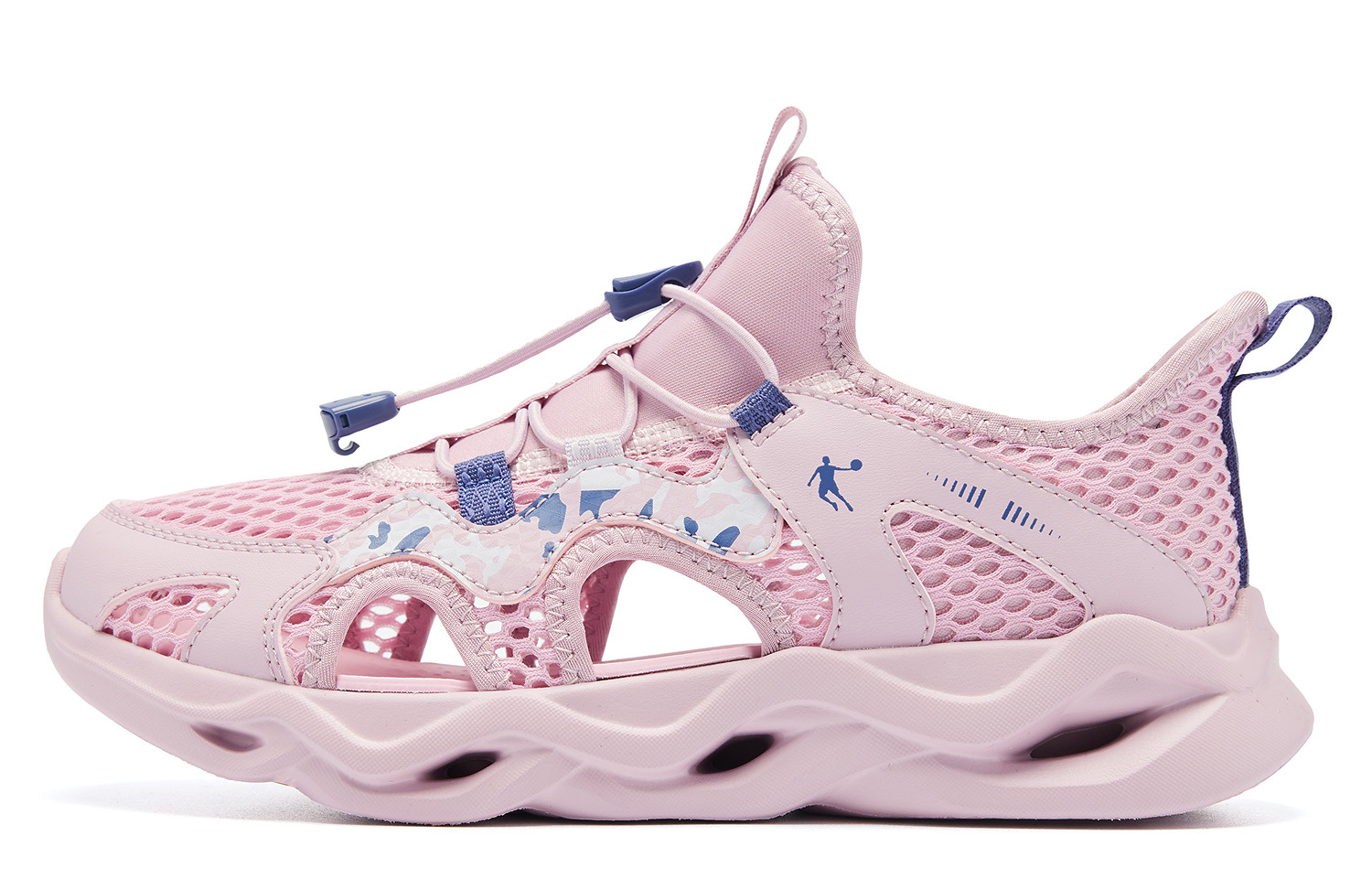 

QIAODAN Дышащие легкие амортизирующие низкие детские беговые кроссовки glacier purple/twilight purple