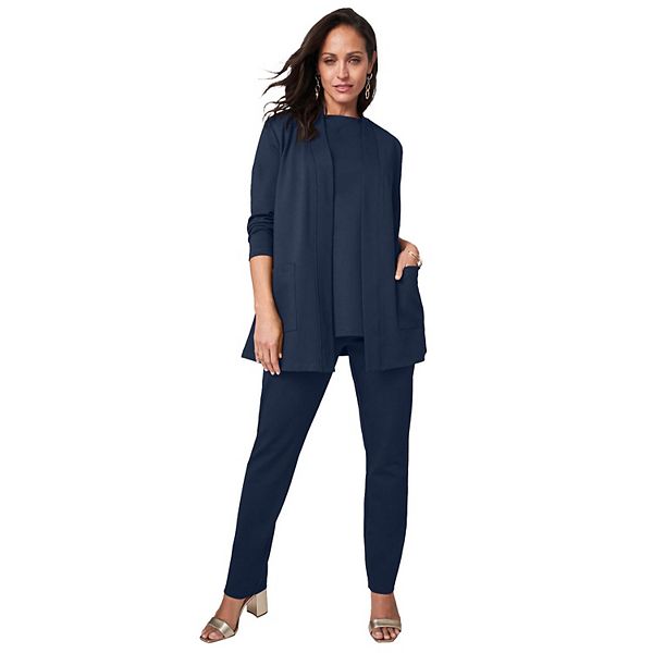 

Женский комплект из 3 предметов из понте Jessica London, Navy