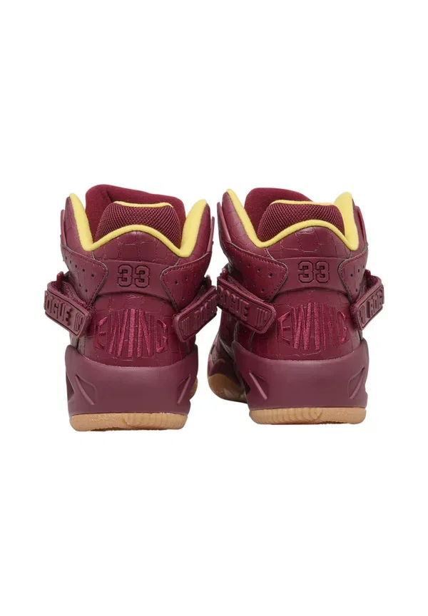 Кроссовки высокие Rogue x pimp c ugk high top trainers Patrick Ewing, велосипедный красный с резиновой подошвой — фото 4