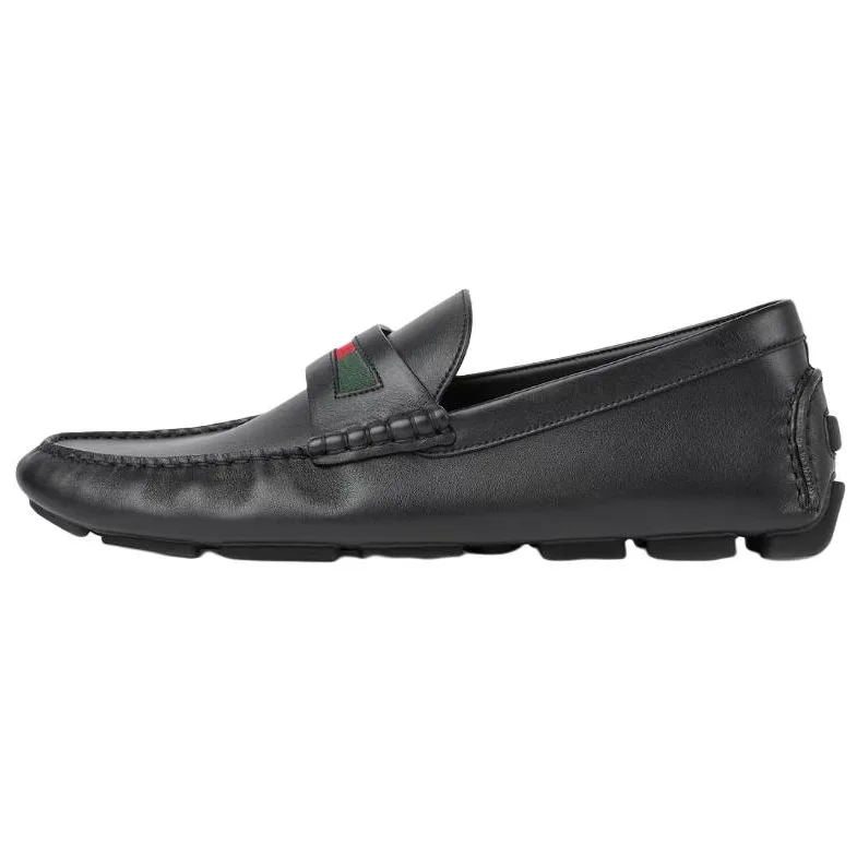 GUCCI Кожаные повседневные туфли мужские Black
