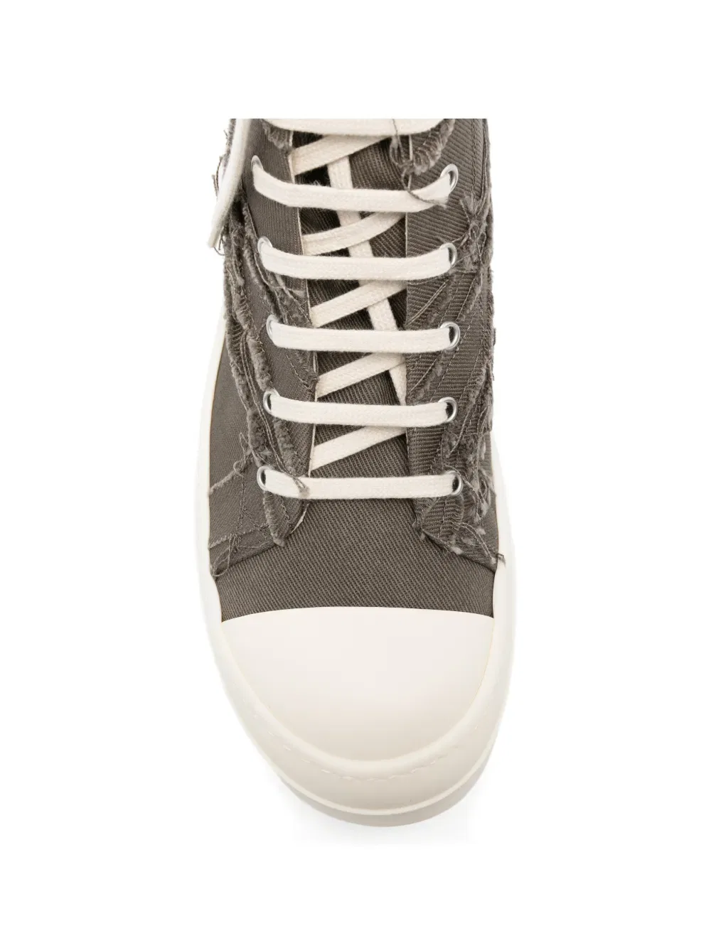 Потертые высокие кроссовки Rick Owens Drkshdw, серый — фото 4