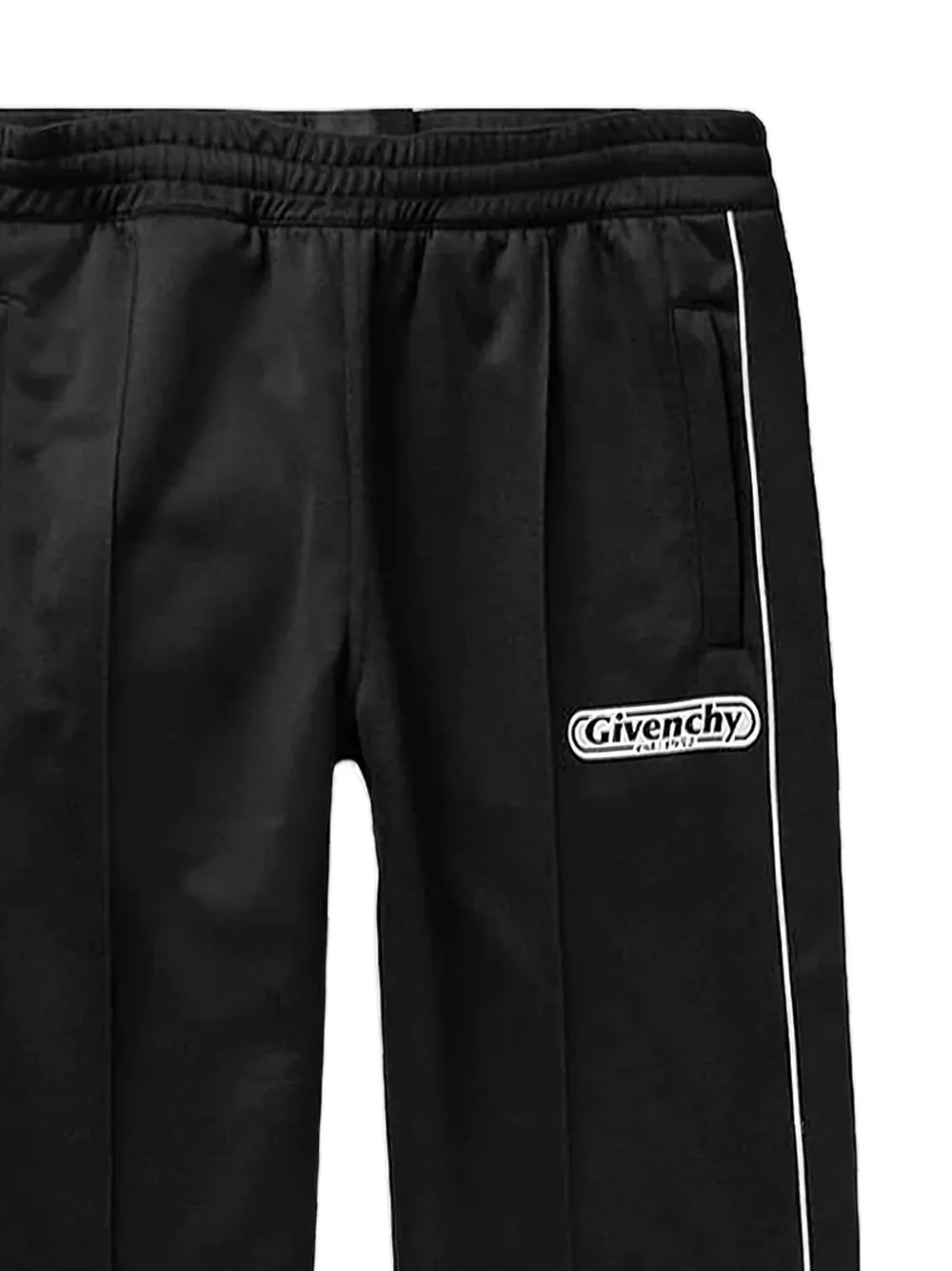 Спортивные брюки с лампасами и нашивкой-логотипом Givenchy, черный — фото 2