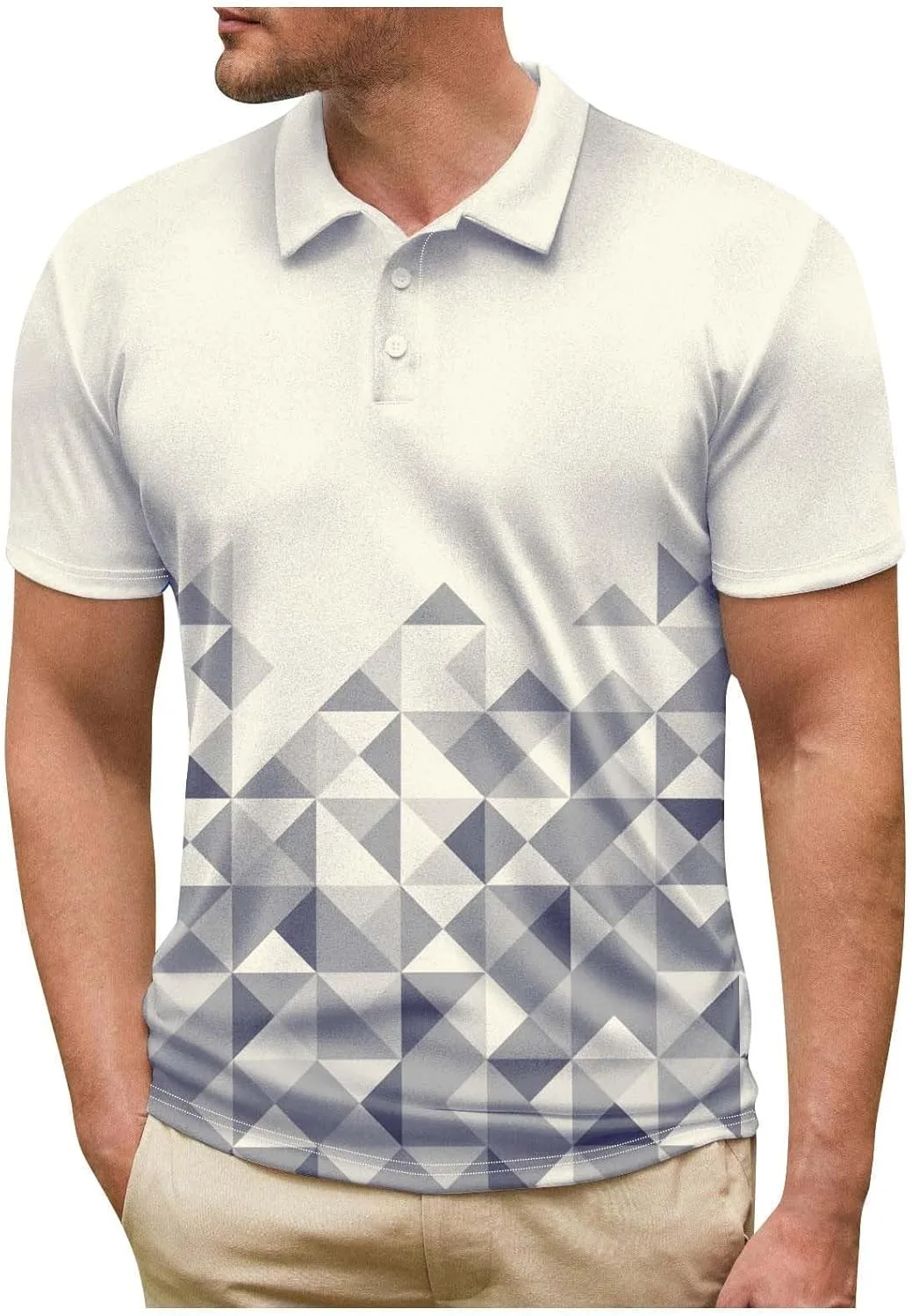 

Мужская поло с коротким рукавом Slim Fit, для гольфа и тенниса, летняя, легкая, M-5XL Ymosrh