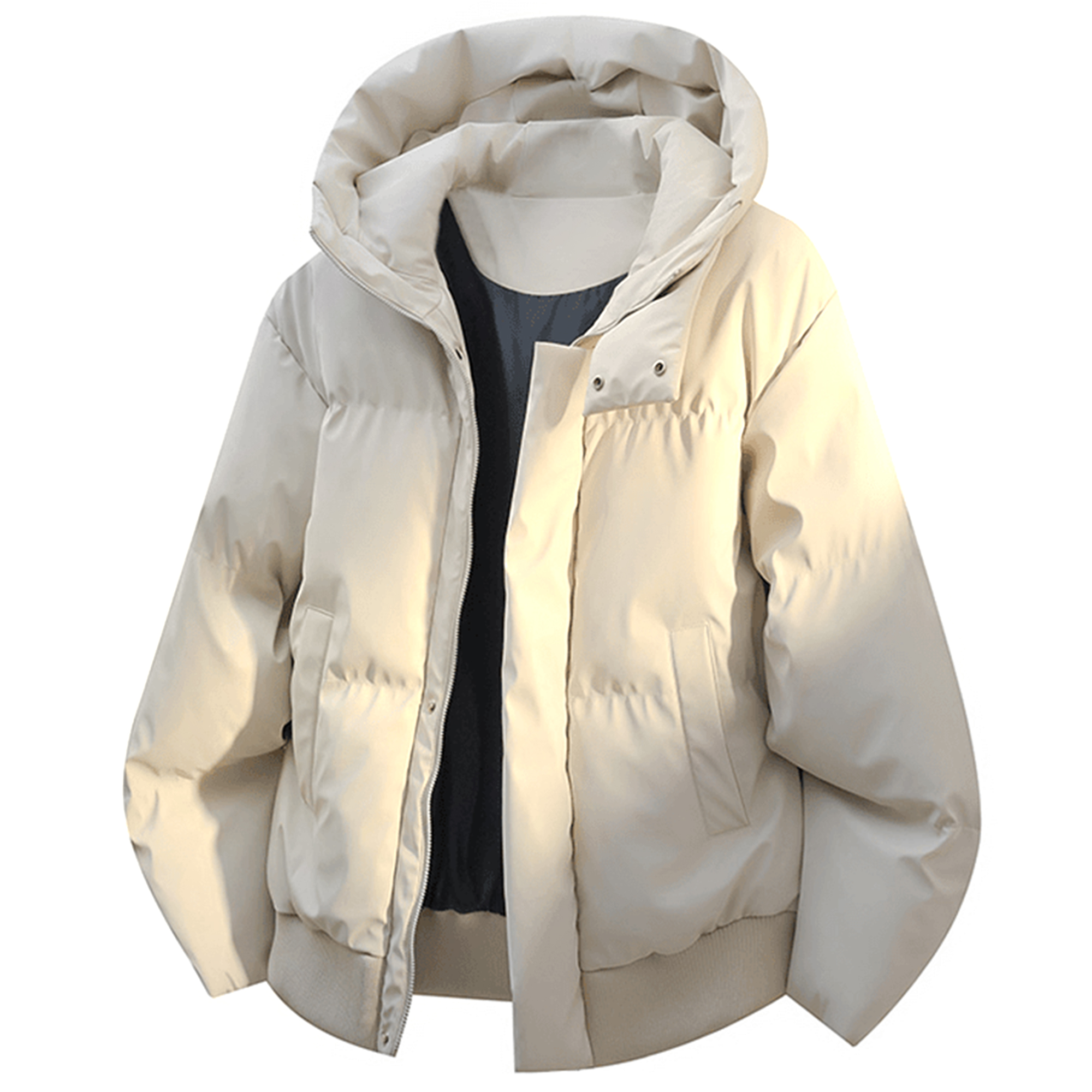 

Пуховик Unisex X1617, экрю puffer jacket