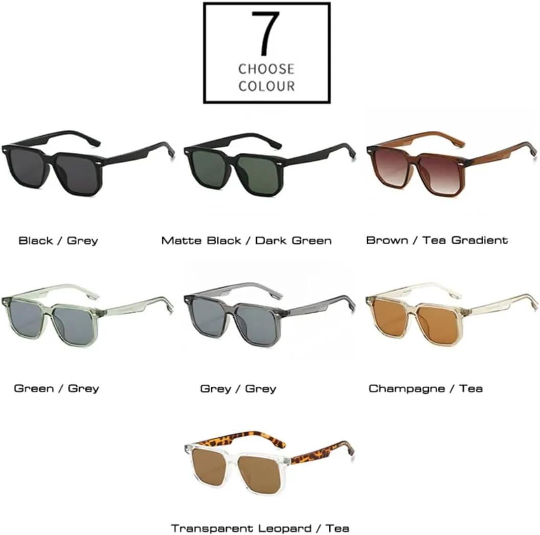 

Солнцезащитные очки с защитой UV400 | Заклепки, зелено-серые | для женщин и мужчин, для занятий спортом на открытом воздухе и вождения DSVIGF, Black Grey