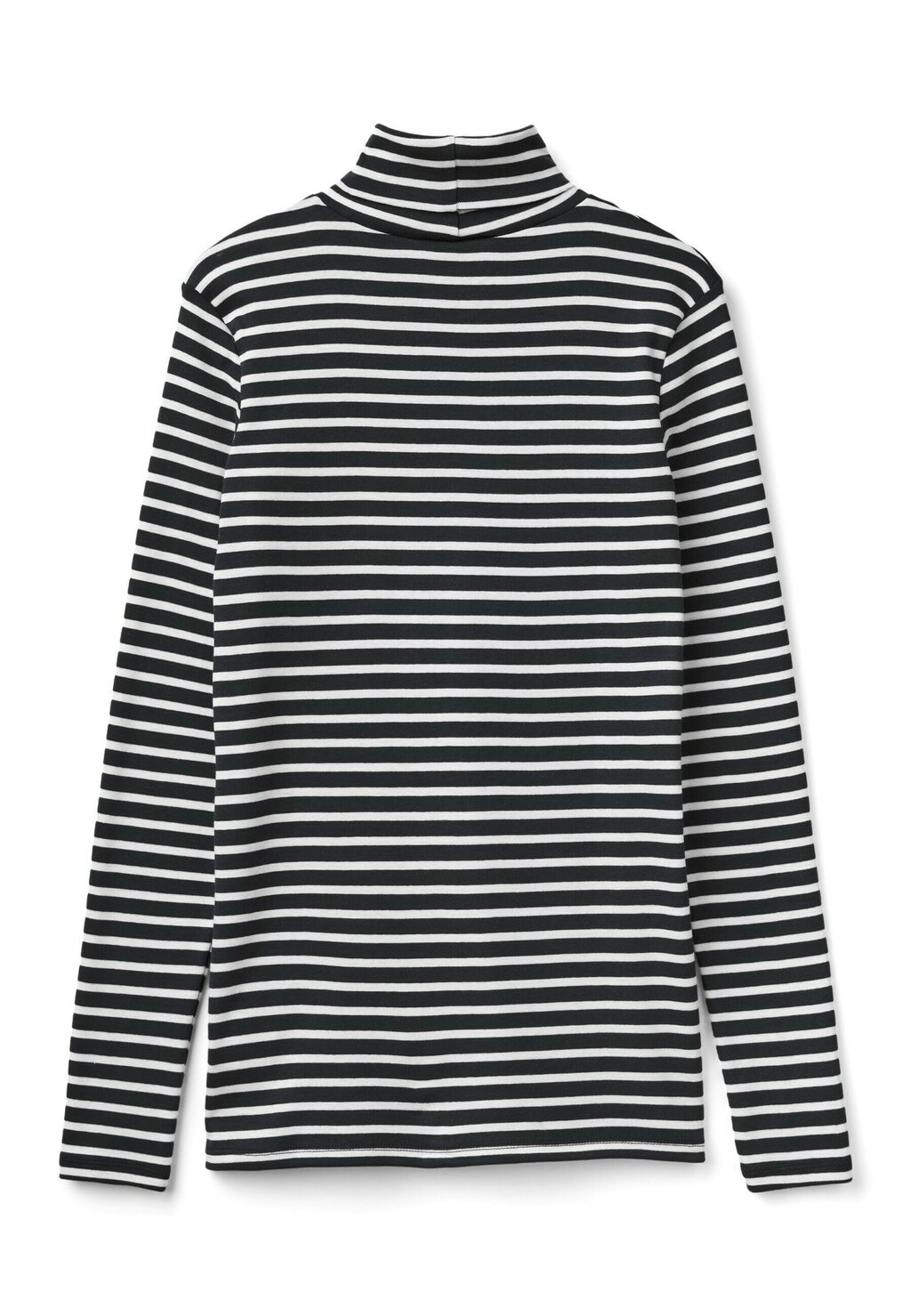

Топ с длинными рукавами STRIPED TURTLENECK United Colors of Benetton, черный