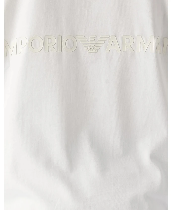 Белая футболка с коротким рукавом 3r1tv71jwzz0101 Emporio Armani, белый — фото 4