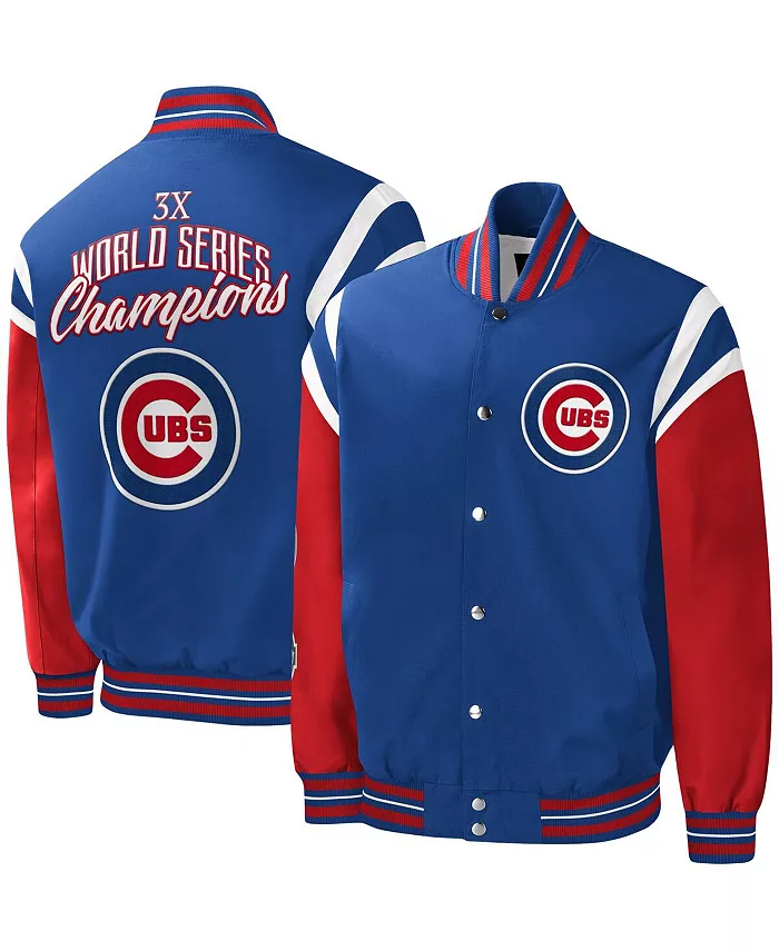 

Мужская бейсбольная куртка с полной застежкой на молнии Royal Chicago Cubs Title Holder G-III Sports by Carl Banks