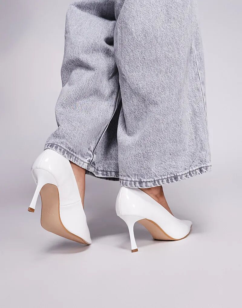 Туфли-лодочки SIMMI Shoes Luka на низком каблуке белого цвета — фото 3