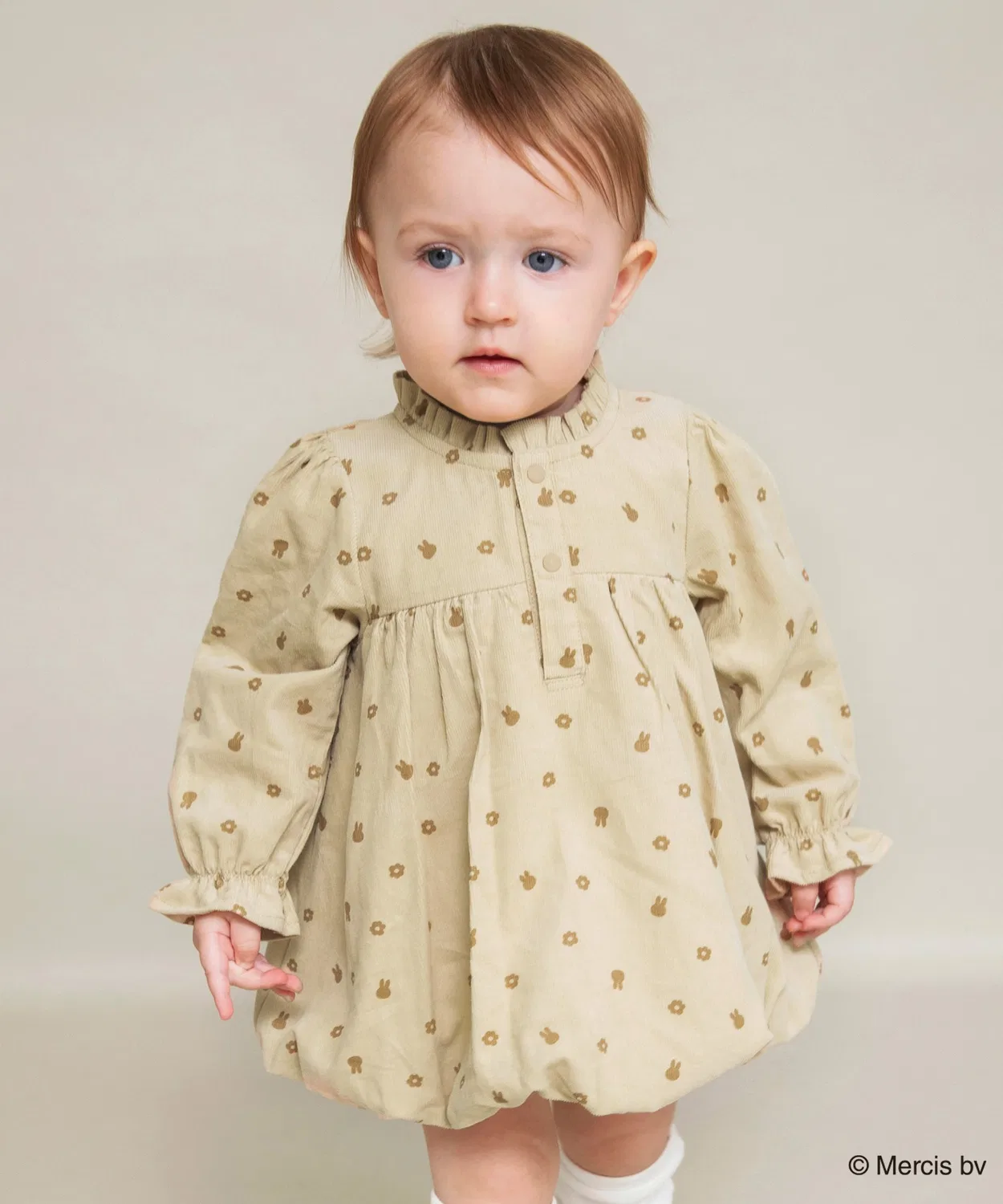 Детский комбинезон Miffy 70th Anniversary balloon coverall бежевый