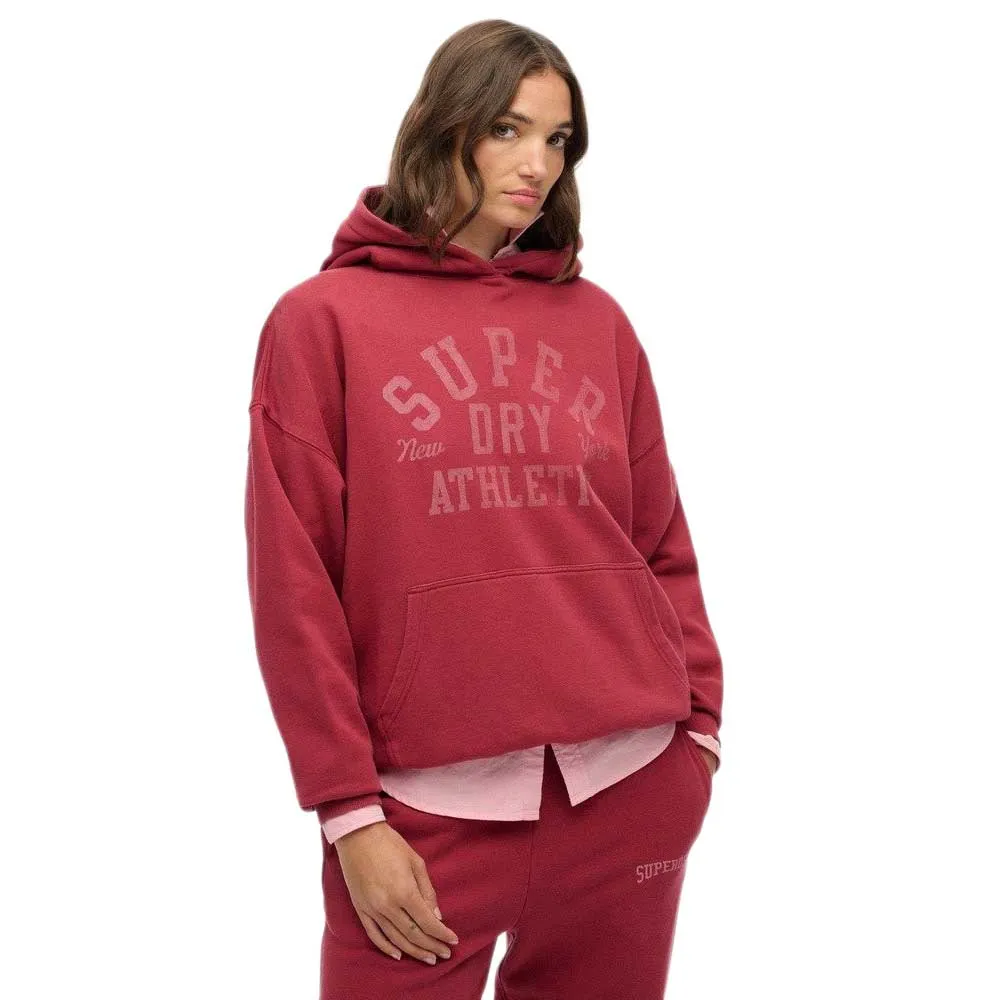 

Худи Superdry Athletic Essentials Relaxed Fit, красный