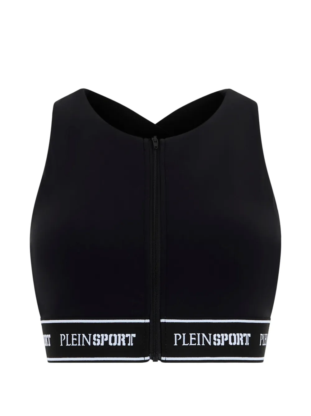 

Топ-бра на молнии Plein Sport, черный