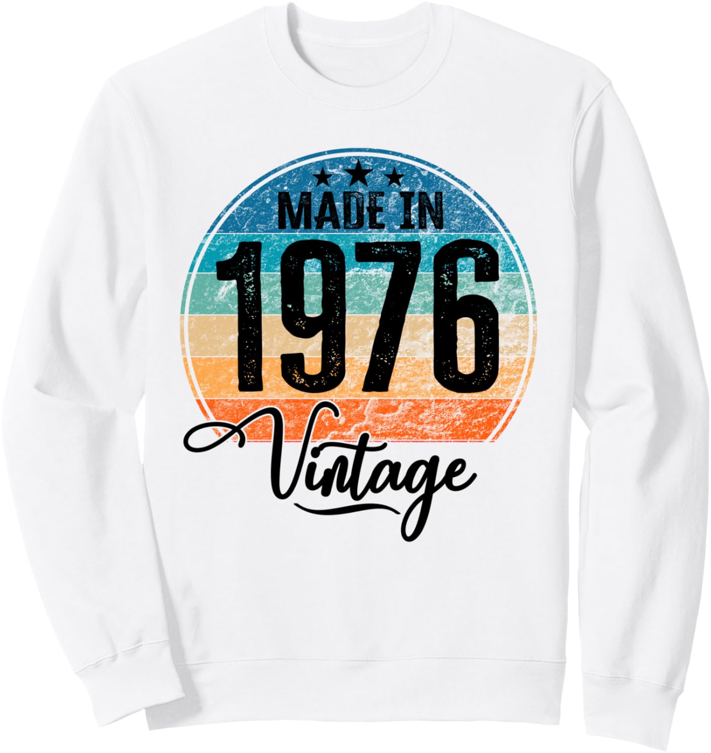 

Винтажная толстовка ко дню рождения 1976 года Kattos - Happy Birthday 1976, белый