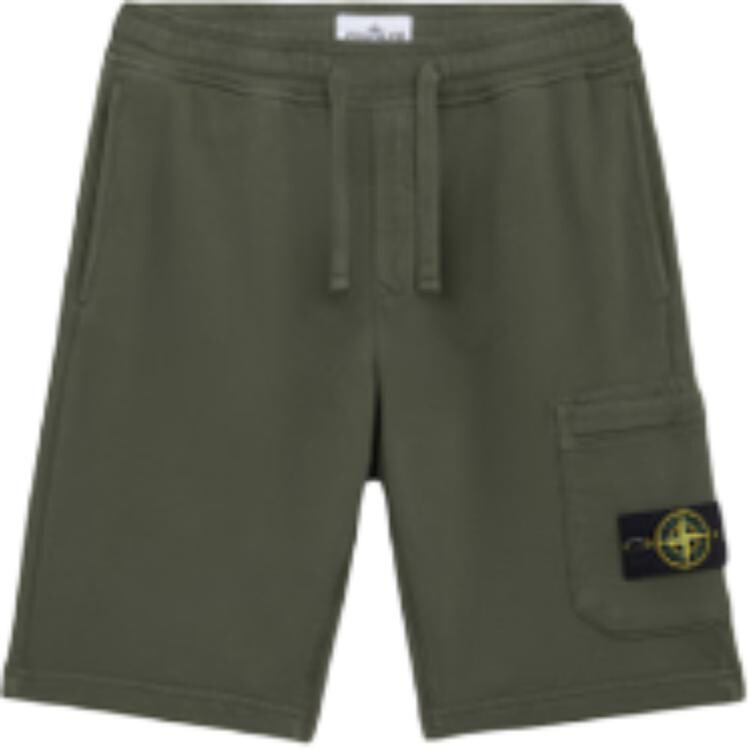 

Повседневные шорты мужские темно-зеленые Stone Island, темно-зеленый