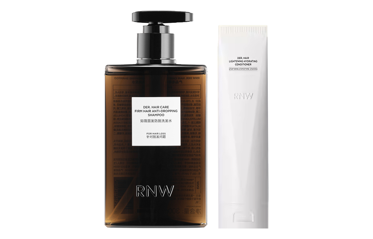 

Набор шампуня и кондиционера для укрепления и питания волос успокаивающий кожу головы 300мл+180мл RNW