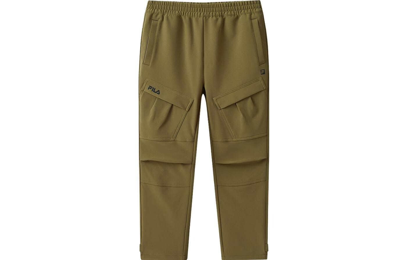 

Детские трикотажные спортивные штаны FILA, цвет Earth Olive Green