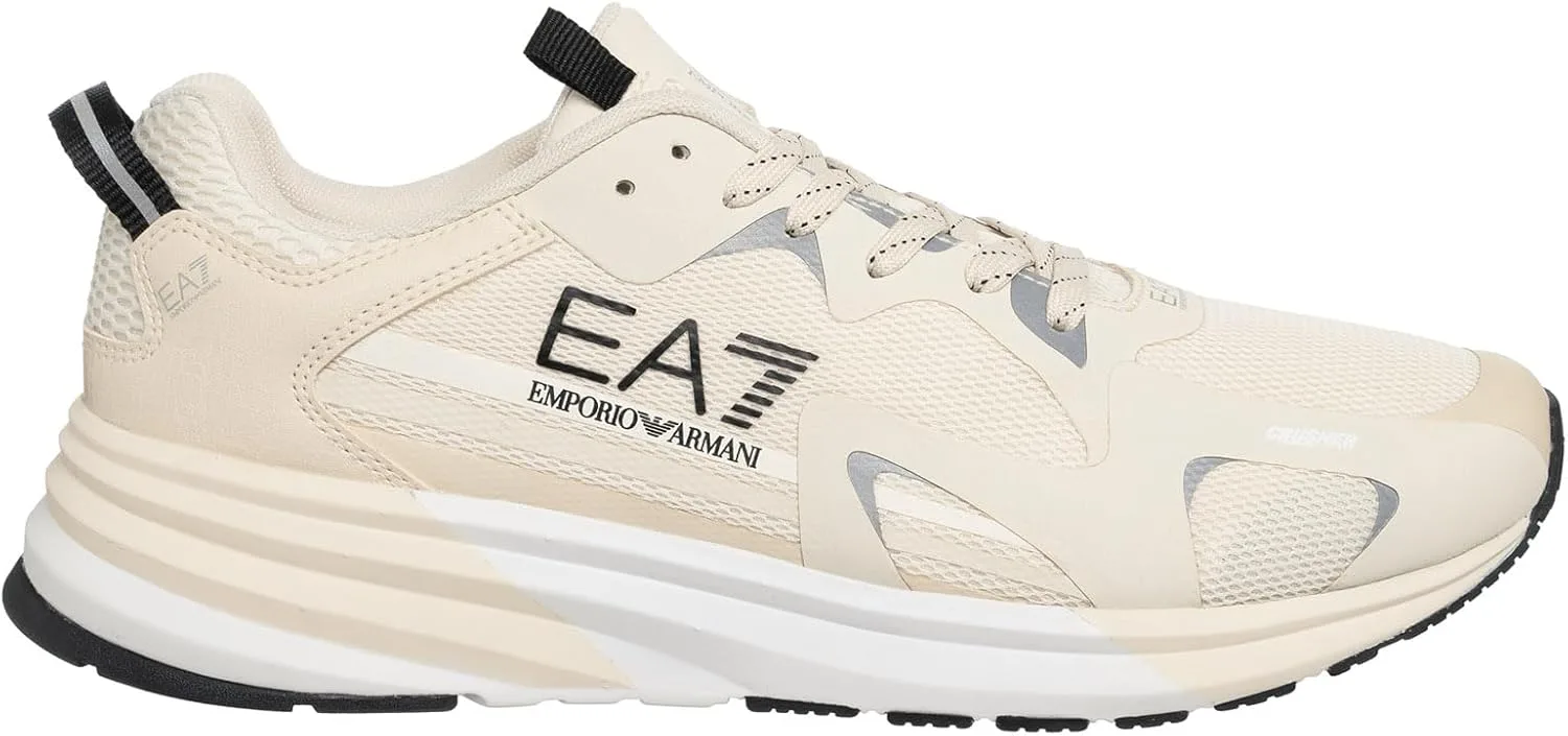 Кроссовки Emporio Armani EA7 мужские белые, серые и черные