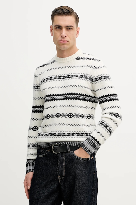 

Свитер из шерстяной смеси United Colors of Benetton, бежевый