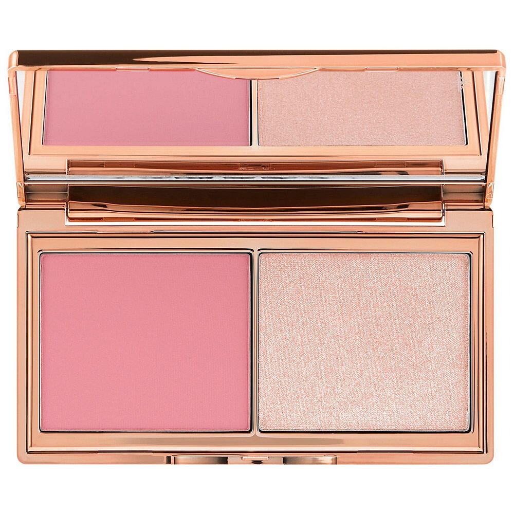 

Палетка румян и сияния Charlotte Tilbury Mini Hollywood, цвет Light Medium