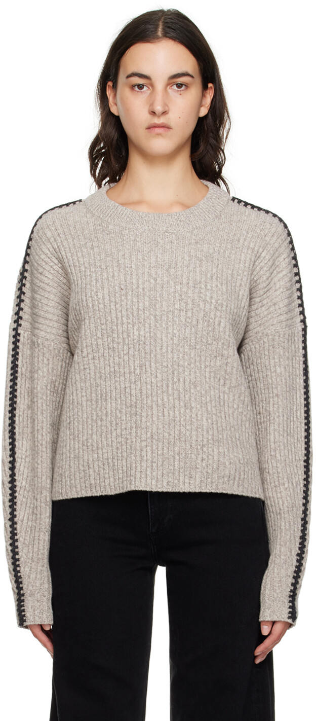 

Серо-коричневый свитер rag &bone Ingrid rag & bone