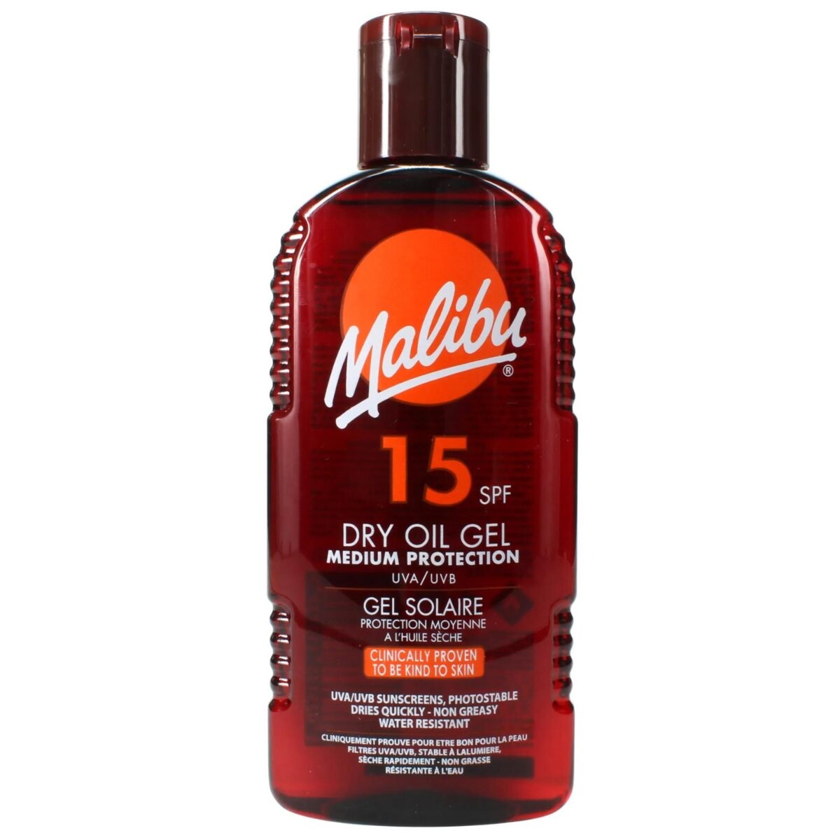 

Malibu, Dry Oil Gel, Сухой масляный гель SPF15, 200мл