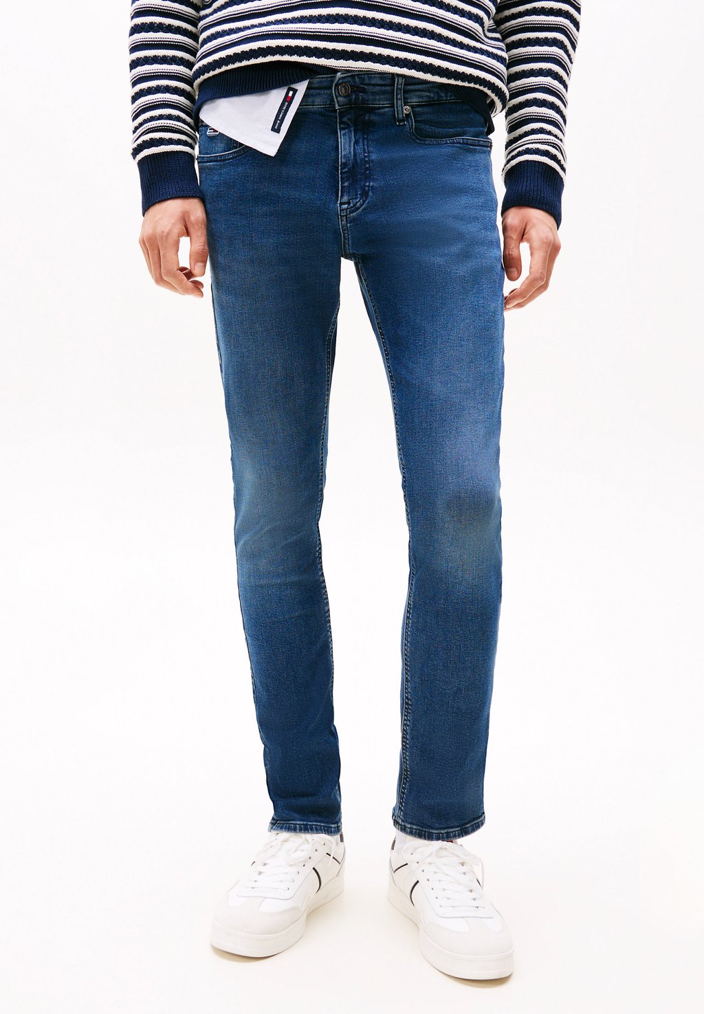 

Джинсы облегающего кроя SCANTON Tommy Jeans, цвет Denim Washed Blue Black