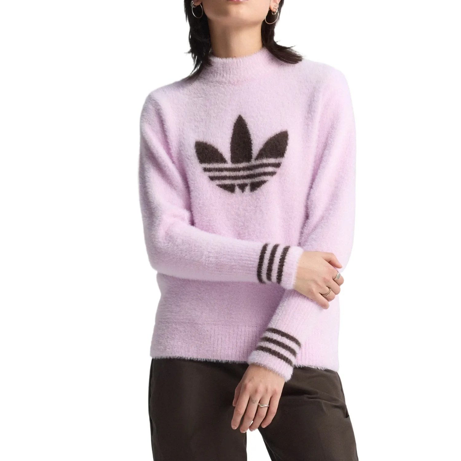 Свитер Trefoil Adidas Originals, Bliss Lilac — фото 3
