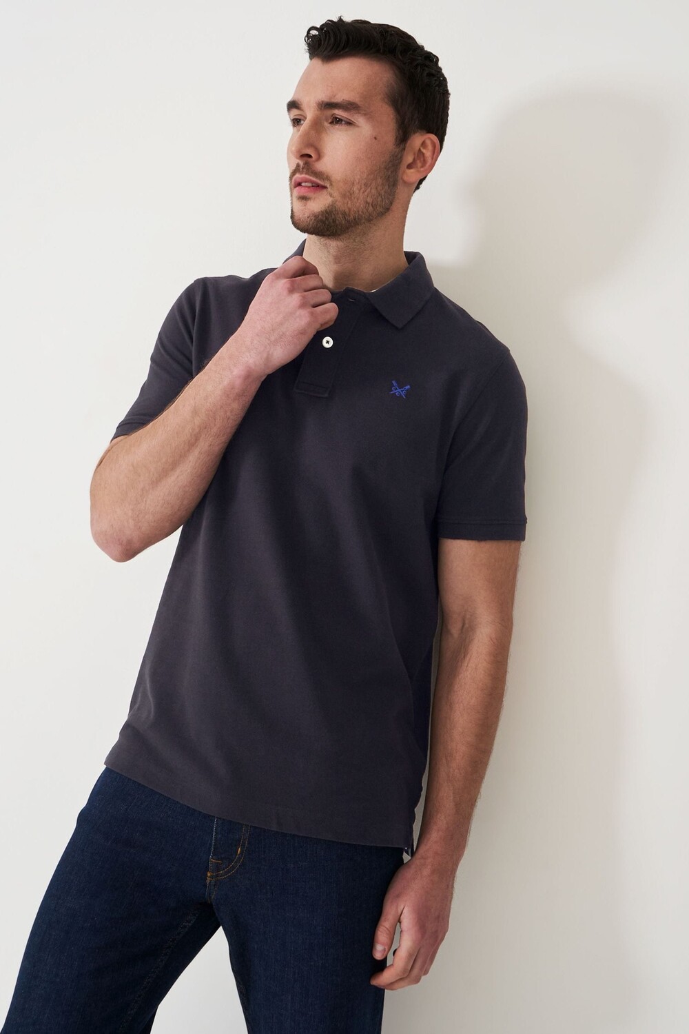 

Классическая рубашка-поло из пике Crew Clothing Crew Clothing Company, черный