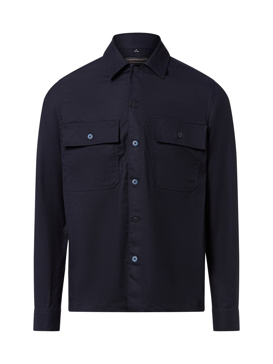 

Рубашка на пуговицах классического кроя Finshley & Harding, темно-синий
