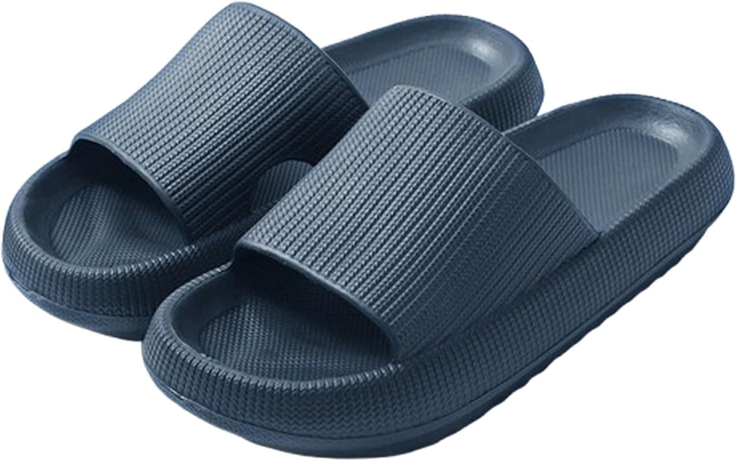 

Тапочки KWEIEST для женщин и мужчин, подушечные тапочки, открытые садовые туфли, женские сандалии, мягкие легкие тапочки для душа для использования дома и на улице, синий
