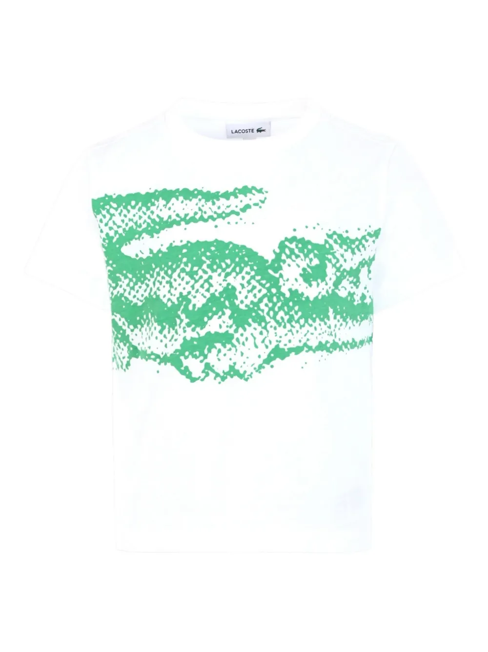 

Футболка из хлопка с логотипом Lacoste Kids, белый